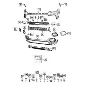 6zh29gxhaa Mopar Fog Light Trim
