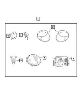 82209185 Mopar Genuine Fog-complete Light Kit 82209185 Mopar Genuine Fog-complete Light Kit