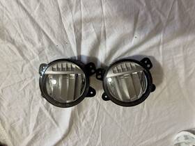 Lam815557 Mopar Jeep Wrangler Sahara Rubicon Oem Pair Lh&rh Led Fog Lamps Lights Used