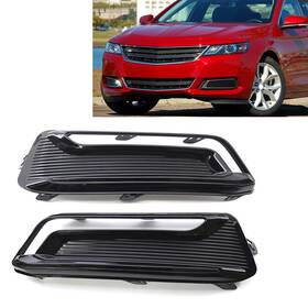 Gm1039166 Moto Ht 421114373345 1pair Front Driving Fog Light Lamp Bezel For Chevrolet Impala 2014-20