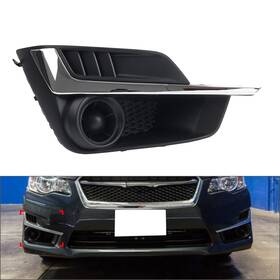 Motohij 536123440886 1x Front Right Side Fog Light Black Bezel Cover For Subaru Impreza 2015-2016