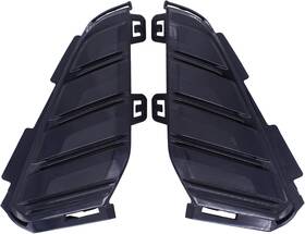 23394897 Motoku Front Driver And Passenger Side Fog Light Cover Bezel For Gmc Black