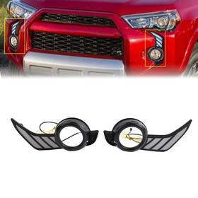 Motorshop168 336854346422 New Front Bumper Fog Lights Daytime Running Light For Toyota 4runner 2014-2024