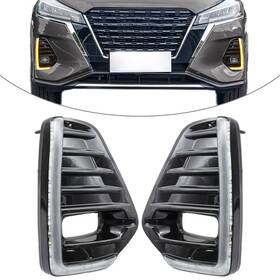 Motorshop168 550730561444 2pcs Led Daytime Running Light With Turn Signal For Nissan Kicks 2021