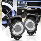 Mt1-hcah10yedlf Clear Lens Halo Projector Bumper Fog Light Lamp For Denali