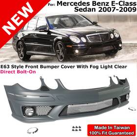 282628 Mtb Front Lower Grille Bumper Cover E63 Style Fog Light Kit For Mercedes 07-09 W211