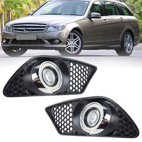 1038118 Mzorange Led Fog Light Bezel Angel Eye Assembly For Mercedes Benz W204 C230 C300 C350