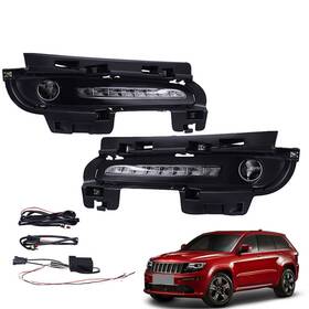 1kpch1902k05 Mzorange For Jeep Grand Cherokee Srt8 2012-16 Led Drl Daytime Running Fog Light Assembly
