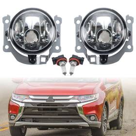 Mzorange 426897725094 Front Bumper Halogen Fog Light Lamp Pair For Mitsubishi Outlander 2016 2017-2019