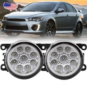 Conmb985 Mzorange Front Bumper Led Fog Light Lamp Left&right For Mitsubishi Lancer 2015 2016 2017