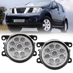I10197-c-pathfinderr51 Mzorange Pair Led Bumper Fog Light Lamp For Nissan Pathfinder 2005-2012 Driver&passenger