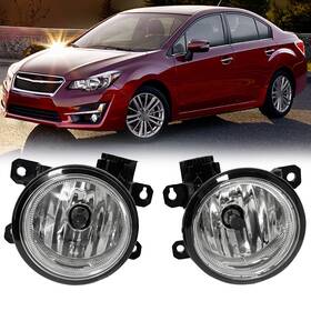 Su30101-flapp Mzorange Front Bumper Fog Light Driving Lamp Clear Lens Pair For Subaru Impreza 2015-2016