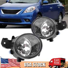 Tml1466928mt Mzorange For Nissan Versa 2012 2013 2014 Clear Lens Front Bumper Fog Light Driving Lamp
