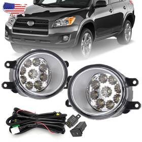 Ylw658466 Mzorange For Toyota Rav4 2009-2011 2012 Fog Light Driving Lamp With Bulbs Wiring Switch Kit