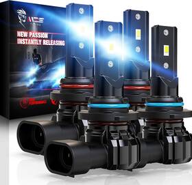 190059006 Mzs 9005 9006 Bulbs Combo 300% Brighter Hb3 Hb4 Fog Lights