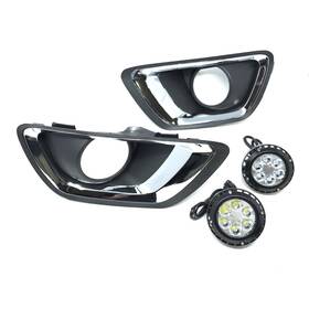 Mslafl-0243 New Energy Auto Fit 2015-2020 Chevrolet Colorado Led Fog Lights Kit Clear Lens Bezel 5202 Plug