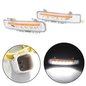 Newyoutube 211311176340 2pcs Led Daytime Running Light For Ford Edge Suv Fog Lamp Drl 2011-2014