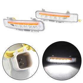 Newyoutube 550728234411 2pcs Led Daytime Running Light For Ford Edge Suv Fog Lamp Drl 2011-2014