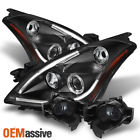 26010zx00a Ni2503190 Ni2502190 Oemassive Black Fits Altima Drl Tube Halo Projector Headlights Smoke