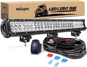 Zh081 Nilight Led Light Bar 25inch 162w Spot Flood Combo Off Road 12v 5pin White