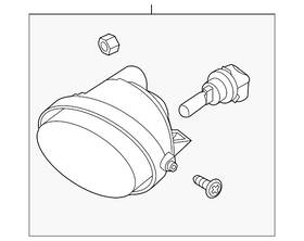 26150-zq00a Nissan Genuine Fog Lamp Assembly