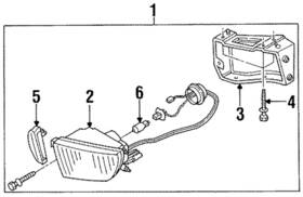 Nissan 26155-40u25 Genuine Fog Lamp Assembly