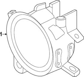 26155-8990e Nissan Genuine Fog Lamp