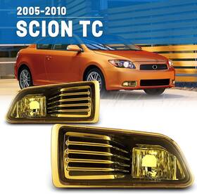 Nixon Offroad 704771225944 Pair Fog Lights For 2005-2010 Scion Tc Yellow Driving Bumper Lamps With Wiring Kits