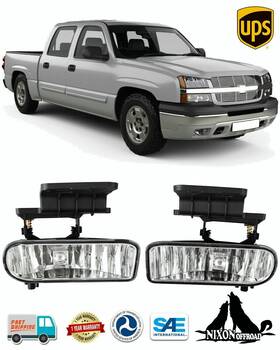 Nixon Offroad 723509465438 Fog Lights For 2000-2005 2006 Chevy Silverado Tahoe Suburban Front Bumper Lamps