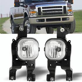 Nixon Offroad 723509466046 Fog Lights For 2008-2010 Ford F-250 Super Duty Clear Lens Driving Bumper Lamps