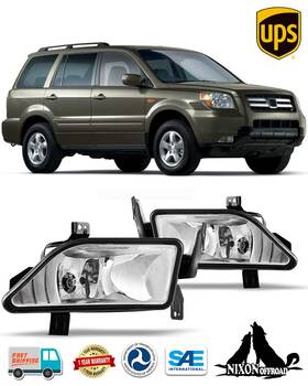 Nixon Offroad 755205900883 Pair Left Right Fog Lights For 2006 2007 2008 Honda Pilot Bumper Driving Lamps