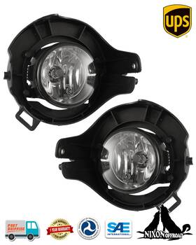 Nixon Offroad 755205900890 Pair Fog Lights For 2005-2007 2008 2009 Nissan Frontier Pathfinder Bumper Lamps