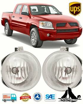 Nixon Offroad 794590998587 Pair Fog Lights For 2006 2007 2008 2009 Mitsubishi Raider Driving Bumper Lamps