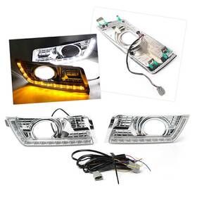 2015yf048 Nomura 3 Color Led Daytime Running Light Fog Lamp With Signal Kit For Cadillac Srx 2012-16