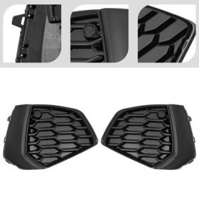 Ocasami 747495422855 Left And Right Bright Black Fog Light Covers Trim For 2022-2024 Audi A3 S3 Pc New