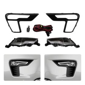 Jb5z17b968ba Ocasami Fits 2018-2019 Ford Explorer Led Fog Lights Driving Bumper Lamps Switch Bezels