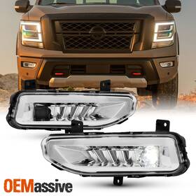 Ni273603 Oemassive Ni273604 20 For 2020-2024 Nissan Titan Led Model Fog Lights With Switch Assembly Set Lamp