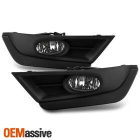 33901-sle-305 Oemassive Oem#33901-sle-305 Fit Black 2017-2019 Honda Crv Cr-v Clear Bumper Fog Lights With Switch Wiring Bulbs