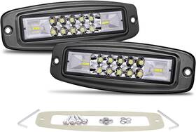 Cwl1616f-us Offroadtown 7in 96w Led Pods Flush Mount Driving Lights Spot Flood For Truck Utv Atv Offroad