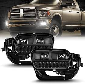 Dg886l Oksiwa Led Fog Lights For Dodge Ram 1500 2009-2012 2500 2010-2018 Ra