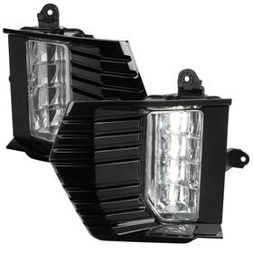 Drplf-yuk21cled-dl Omac Fits 2021-2023 Gmc Yukon/yukon Xl Led Fog Lights Kit Chrome Housing/clear Lens