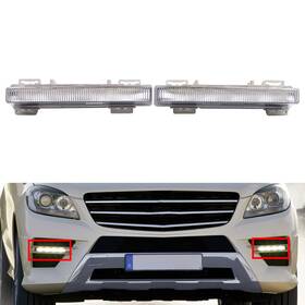 Oneclubaa 336854570728 2pcs Front Daytime Running Light For Mercedes Benz W166 Ml550/ml63 2012-2015