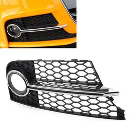 Onegogogo 550755910289 Front Bumper Honeycomb Fog Light Grille Cover For Audi Tt Mk2 Tts 2011-2014