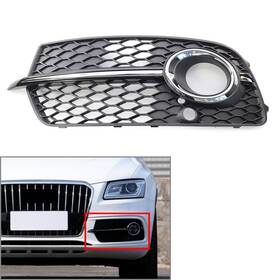 Onlyonee 311000457375 For Audi Q5 Sline 2013-2017 Left Front Fog Lamp Grill Grille Cover Chrome Trim