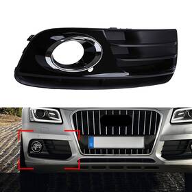 Onlyonee 550719316225 Fit Audi Q5 2013-2017 Right Side Front Bumper Fog Light Grill Grille Cover Trim
