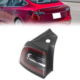 Onlyonee 550756738295 Tail Lamp Outer Rear Lights 4 Pins Fit Tesla Model 3 Y 2020-2023 Left
