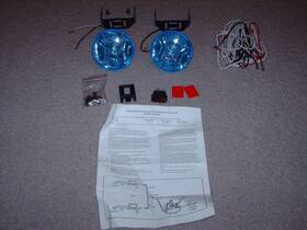 Qh-58lr Optronics 4 Inch Blue Round Fog Lights