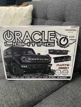 5890-001 Oracle Lighting Triple Led Fog Light Steel Bumper 2021 Ford Bronco