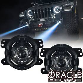 5930-001 Oracle Lighting Fits Jeep Wrangler Jl Jk Gladiator Jt Off-road Laser Fog Lights
