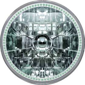 Hl70001d Oracle Lighting 7 Inch H4 Sealed Beam Headlamp With Green Smd Halo